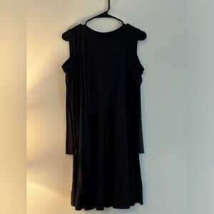 Topshop cold shoulder swing dress
